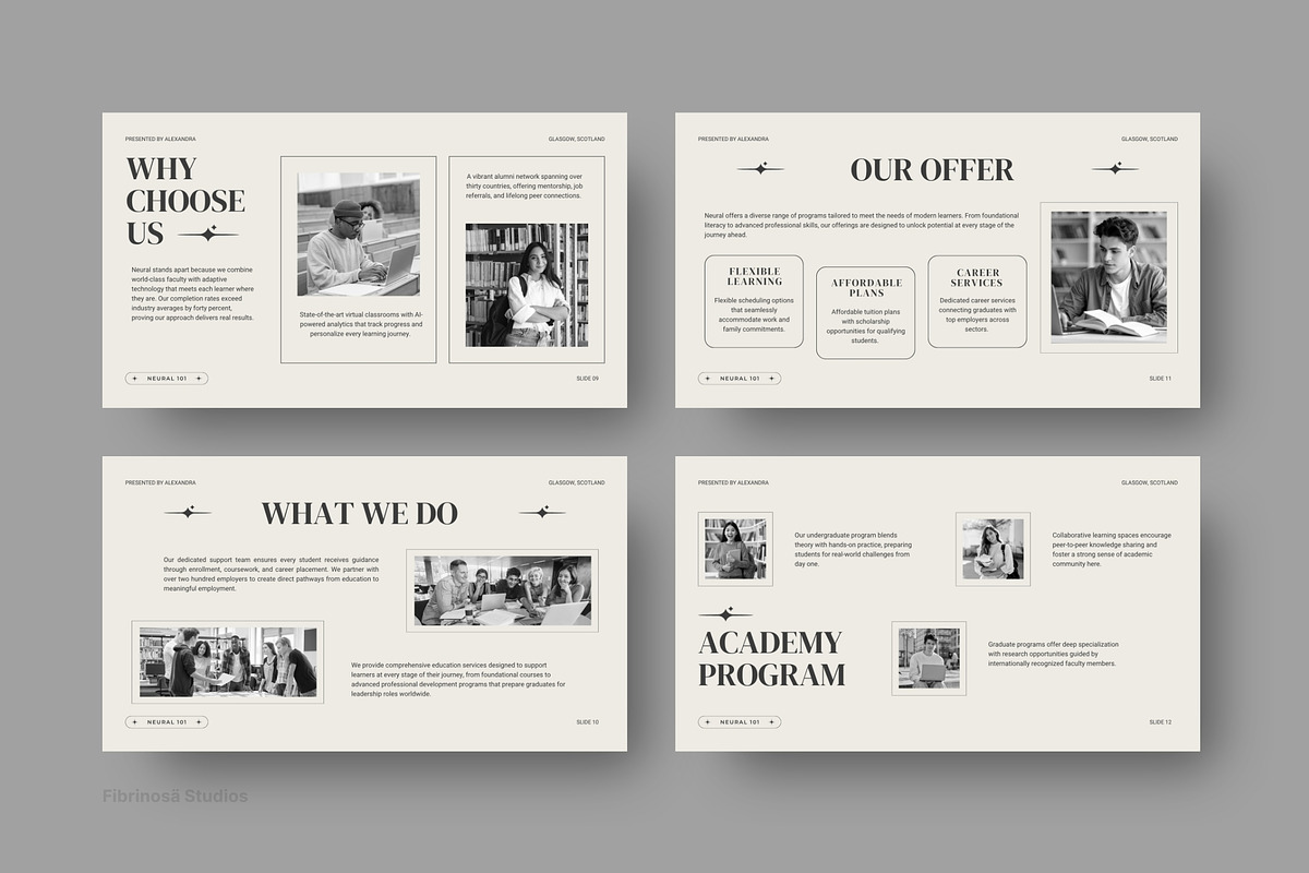 Neural Education Pitch Deck, a Presentation Template by FIBRINOSÄ (Photo 5 of 7)