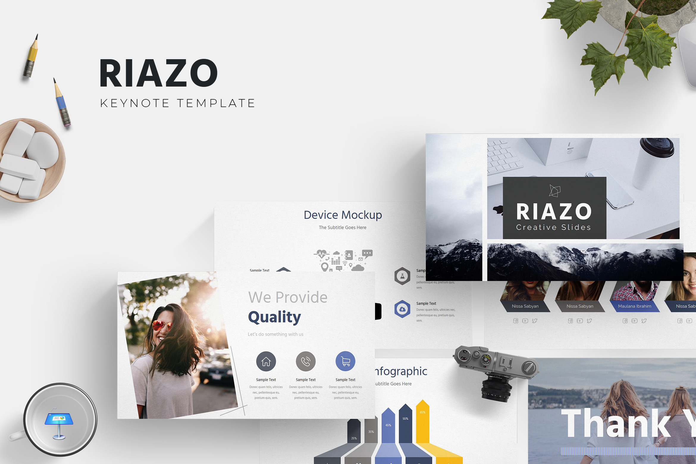 Riazo - Keynote Template, a Presentation Template by AQR Studio