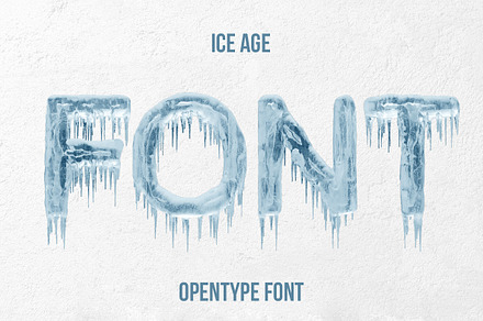 Ice Age Font, a Font by Handmadefont