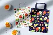 Healthy fresh food seamless patterns, a Pattern Graphic by Good Studio (Thumbnail 7 of 8)