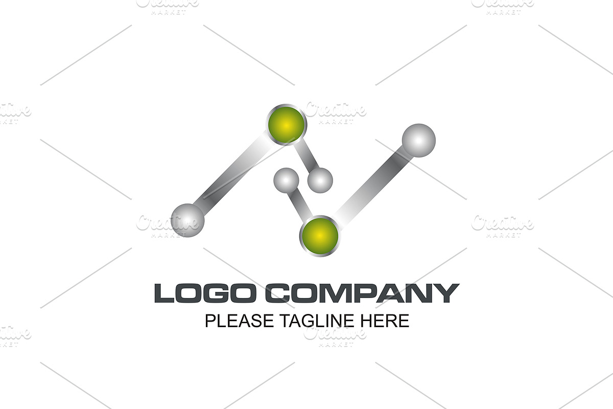 20 Logo Connecting Templates Bundle, a Branding & Logo Template by Friendesigns (Photo 4 of 21)