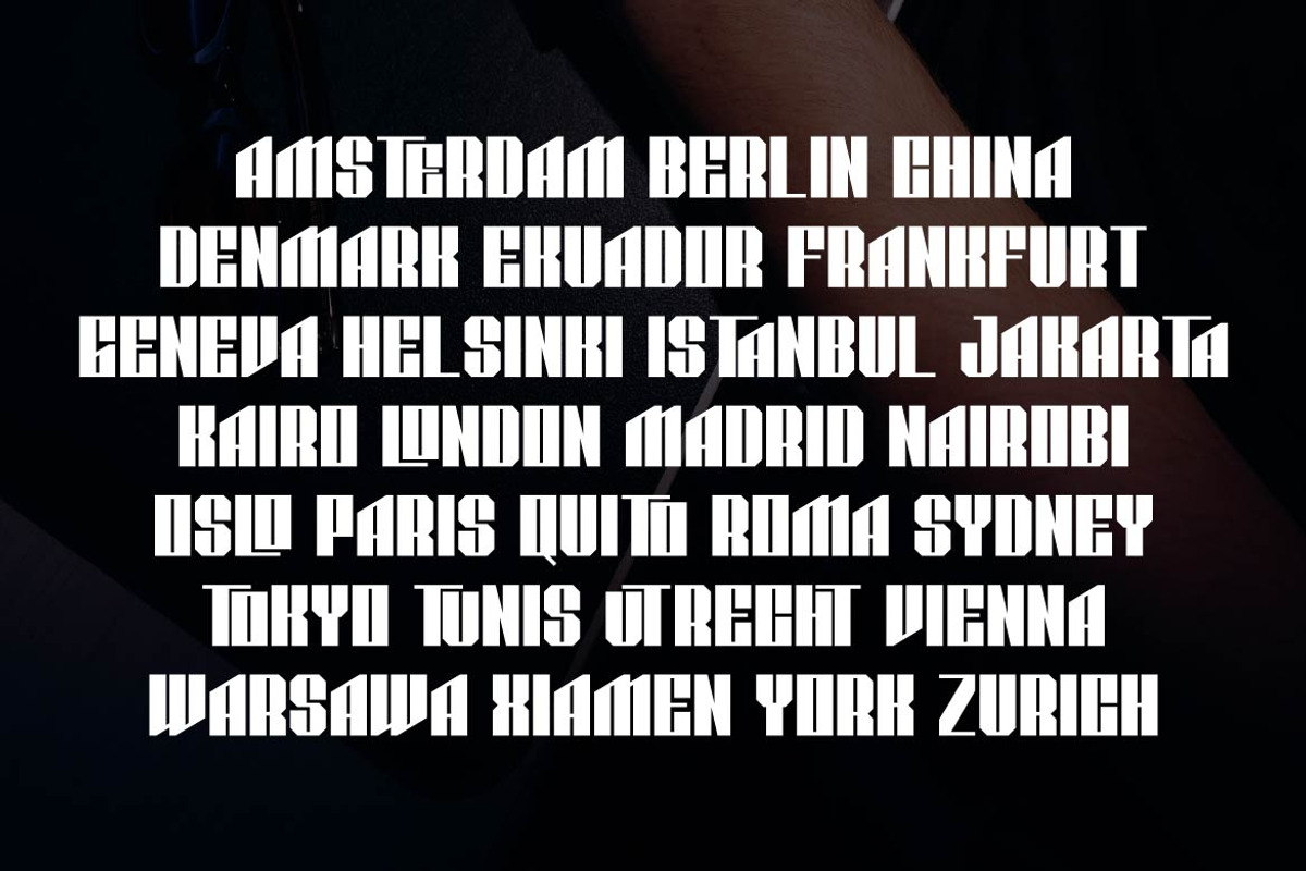 Metalora – Geometric Display Font, a Sans Serif Font by Artiveko (Photo 7 of 8)