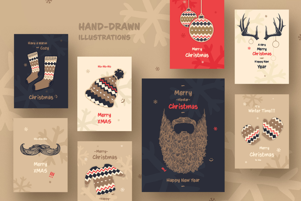 Christmas Cards, a Seasonal Illustration by blauananas (Photo 2 of 6)