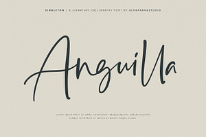 Singleton - Signature Font