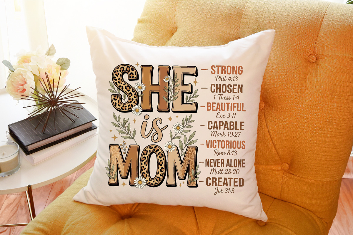 She is Mom Christian Mothers Day, a Seasonal Illustration by Sublimation Artist (Photo 9 of 9)