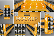 Aisle with Gondola Branding Mockup, an Advertising Mockup by Shocky Design Studio (Thumbnail 1 of 5)