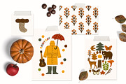 AUTUMN STORY Graphics Collection, an Animal Illustration by Katerina Osa (Thumbnail 3 of 15)