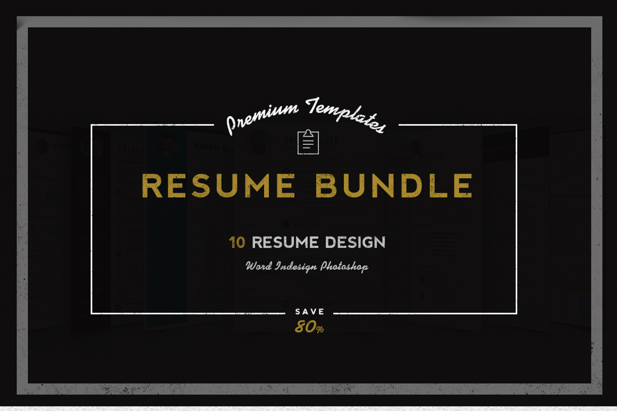 Premium Resume Bundle, a Resume Template by sz81 (Photo 2 of 4)