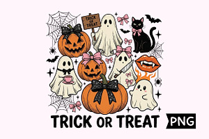 Spooky Cute Halloween Ghost Art, a Seasonal Illustration by Creative Art