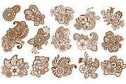 Collection of mehndi patterns, a Decorative Illustration by tamara.comotomka (Thumbnail 2 of 5)