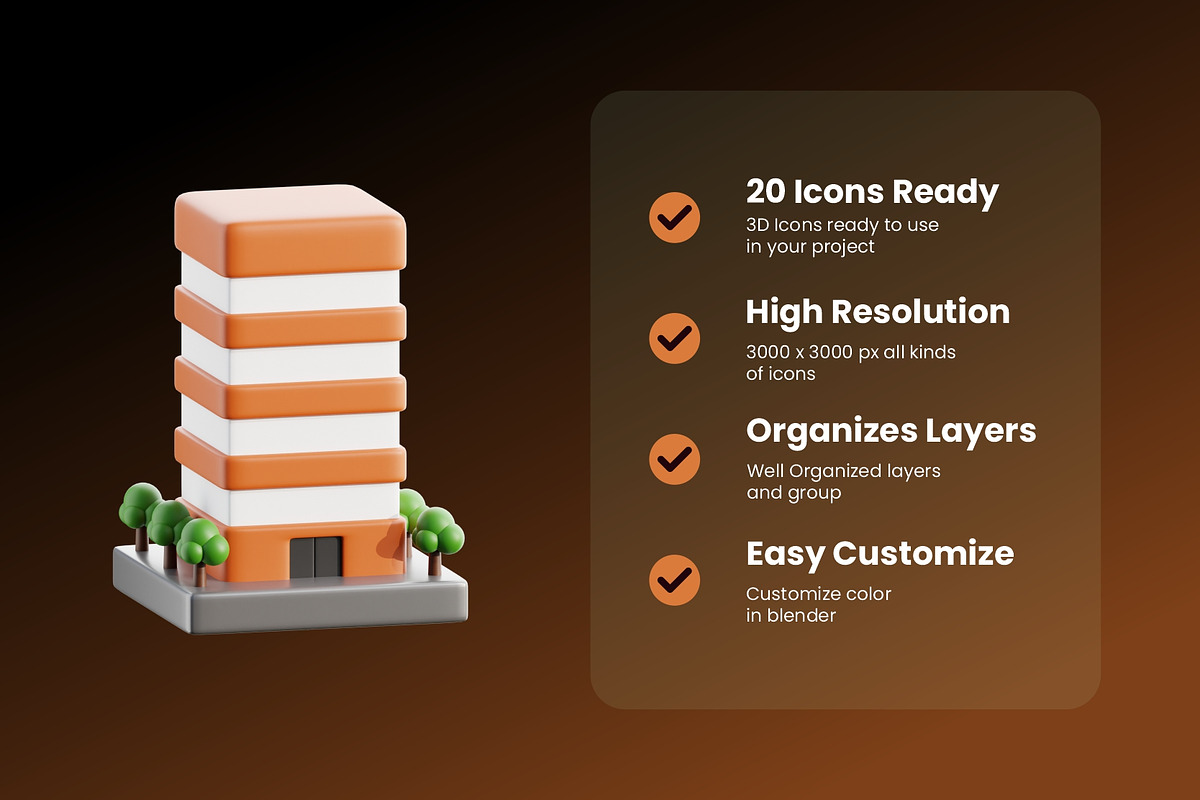 Real Estate 3D Icon Pack, a 3D by Home Studio (Photo 2 of 6)