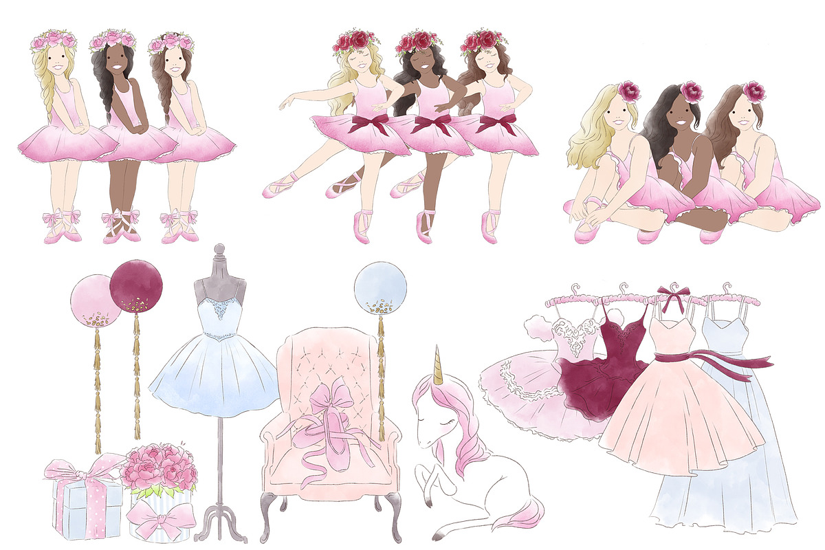 Ballerina, ballet dancer, tutu, an Education Illustration by Magic Story Studio (Photo 2 of 4)
