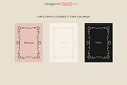 Squiggle Art Frames Bundle, an Object Illustration by moja doodle (Thumbnail 3 of 7)