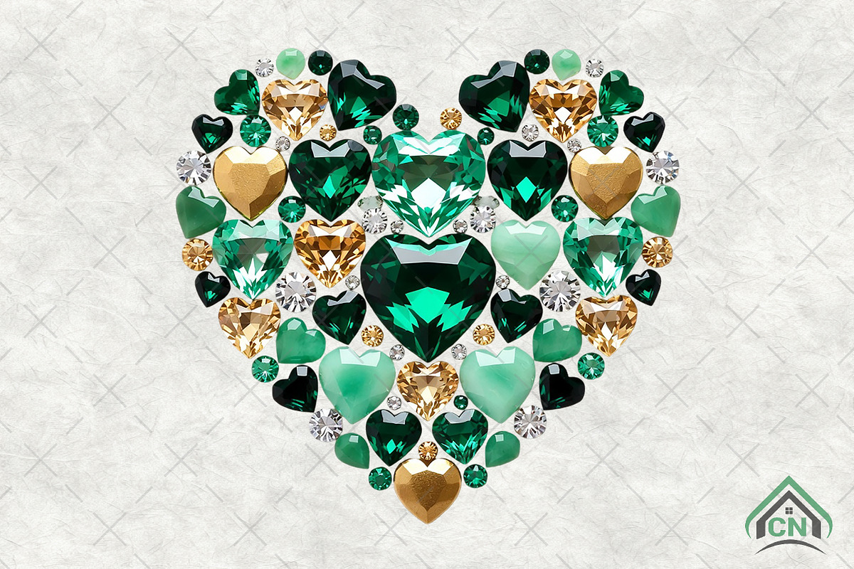 St Patrick’s Day Heart PNG, an Illustration by Craft Nest (Photo 1 of 4)