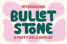 Bullet Stone – Bubble Display Font