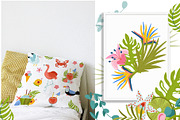 Summer time, Tropical clipart, a Decorative Illustration by Usis (Thumbnail 5 of 13)