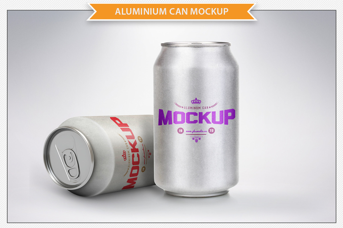 Aluminium Can Mockup, a Packaging Mockup by Plus Media (Photo 4 of 5)
