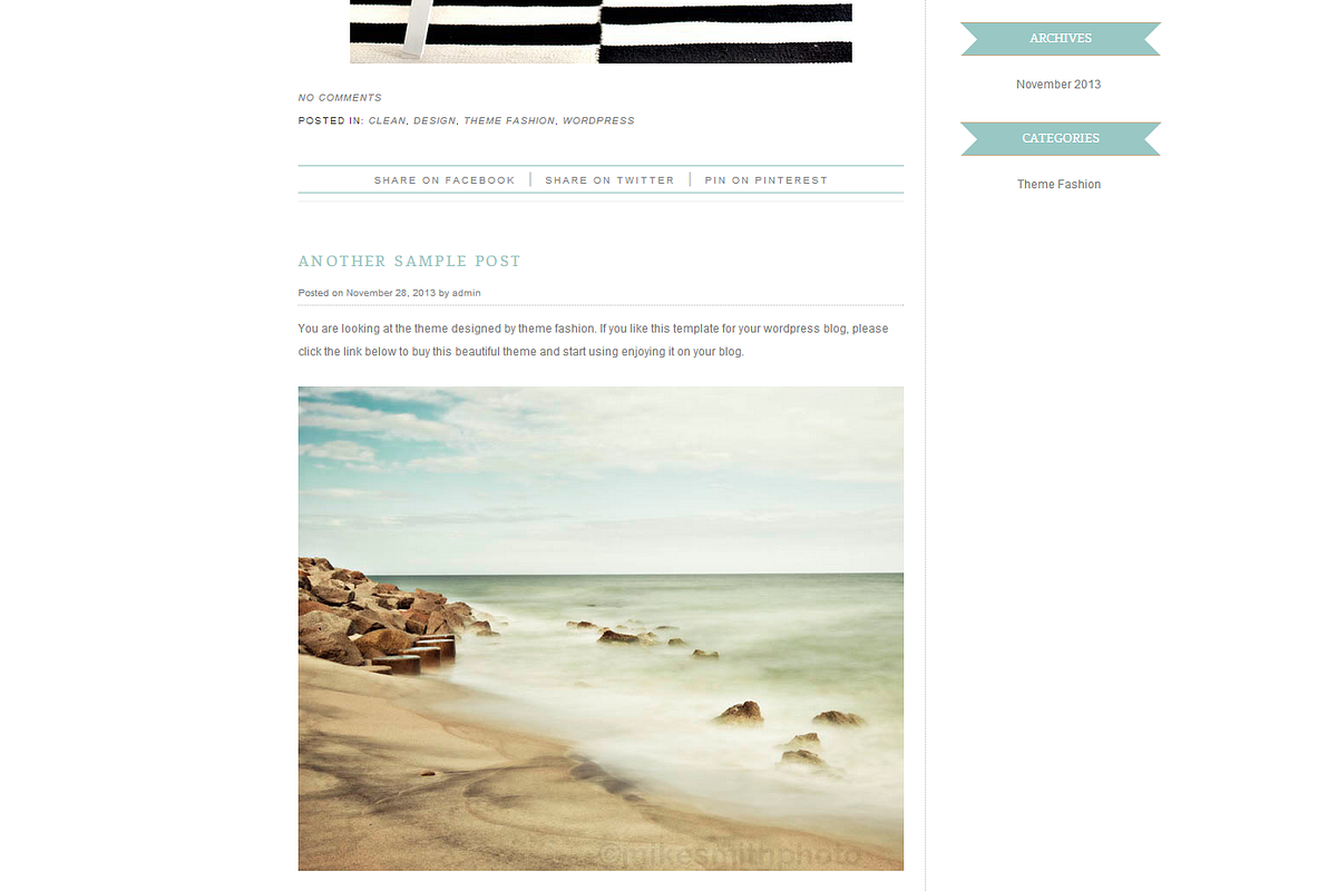 Wordpress Template - Blue Times, a WordPress Template by Theme Fashion (Photo 2 of 2)