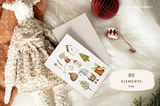 Happy Holidays. Christmas collection, an Animal Illustration by polikarpovaart (Thumbnail 12 of 15)