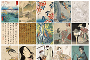 42 Vintage Japanese Wall Art Prints, a Decorative Illustration by Jodie Lee Studio (Thumbnail 3 of 3)
