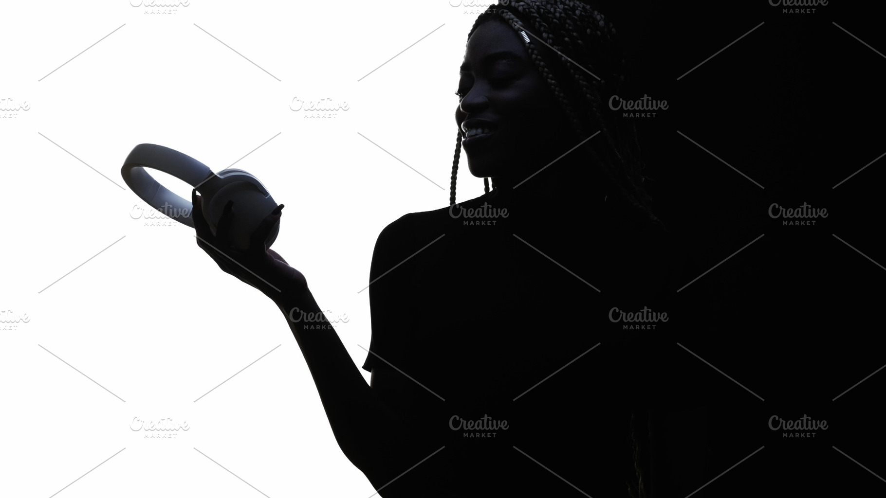 Music energy audio technology woman headphones, a Person Photo by Photo Drive Studio