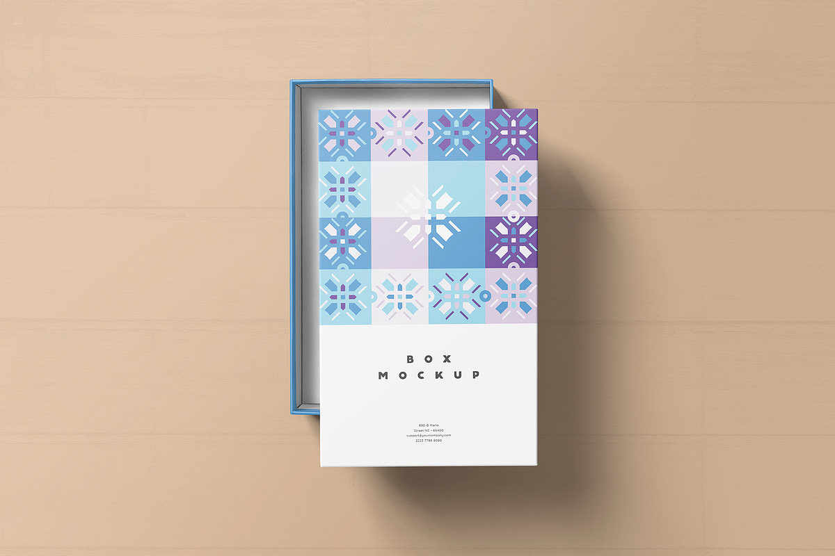 Gift Box Mockup, a Product Mockup by PixelVoyager (Photo 4 of 7)