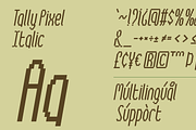 Tally Pixel - Retro Variable Font, a Sans Serif Font by Attype (Thumbnail 8 of 9)