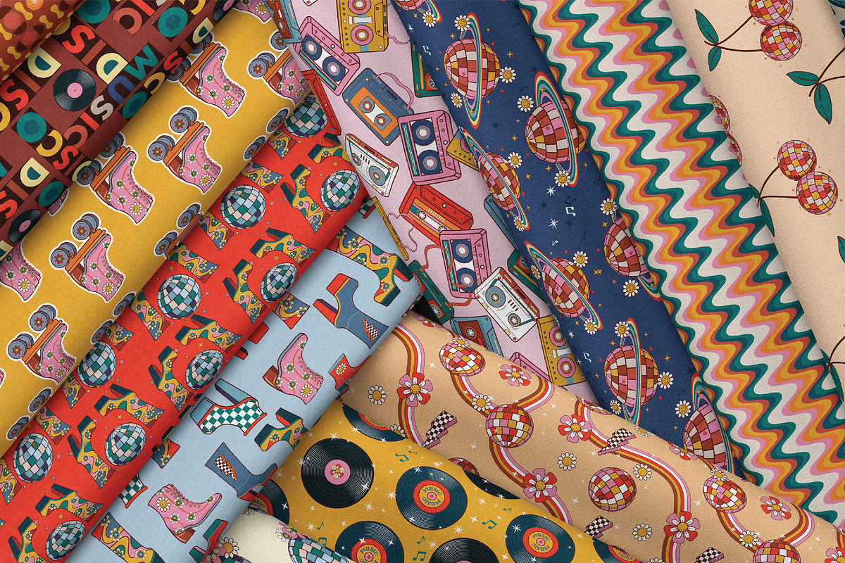RETRO DISCO, a Pattern Graphic by MSNTY STUDIOX (Photo 7 of 26)
