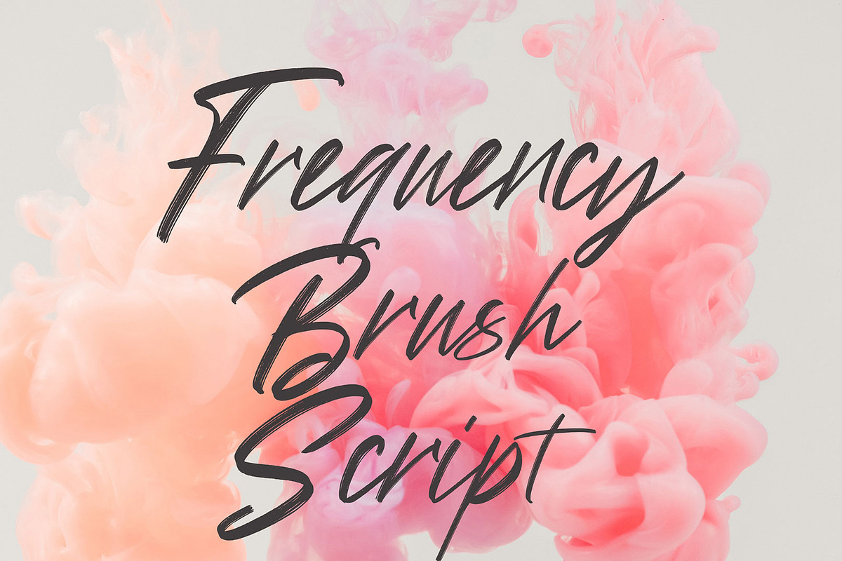 Frequency Brush Font, a Script Font by Analogous (Photo 1 of 5)