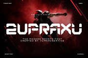 Zupraxu - Modern Sport Font, a Sans Serif Font by Dhabee (Thumbnail 1 of 9)