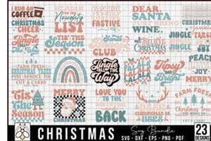 Christmas SVG Bundle Designs, an Object Graphic by BeeCraftR