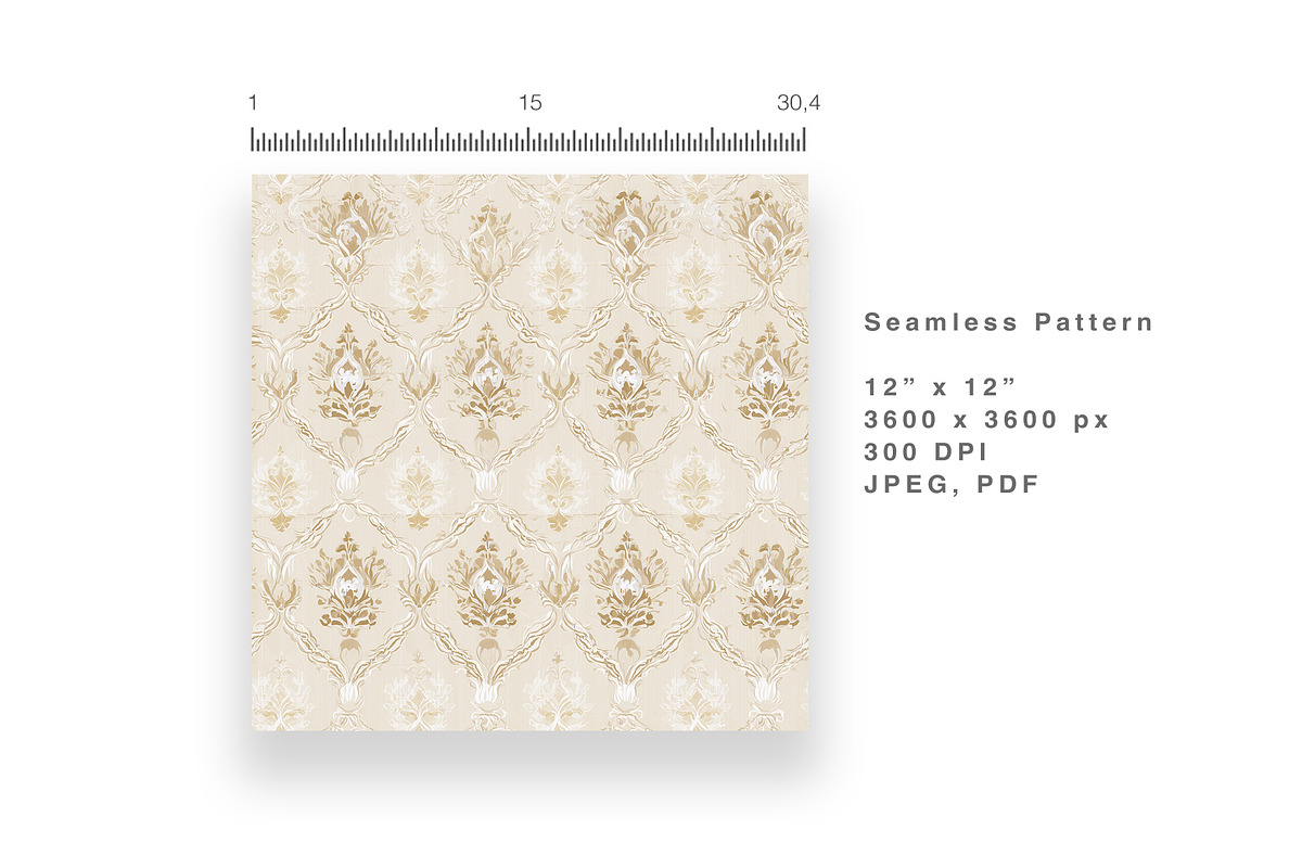 6 Seamless Pattern: Victorian, a Pattern Graphic by StudioCitra (Photo 6 of 10)