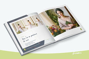 Photo Album Template - Green