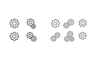 Gears in motion illustrating, a Technology Illustration by ZinetroN