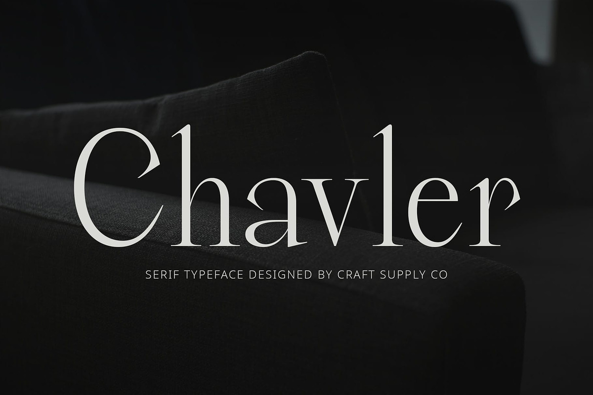 Chavler – Serif Typeface, a Serif Font by Craft Supply Co. (Photo 1 of 8)