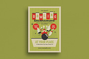 Retro Bowling Tournament Flyer, a Flyer Template by Guuver (Thumbnail 1 of 3)