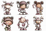 Christmas Candy Cane Characters, an Illustration by Libby Wishes (Thumbnail 3 of 7)