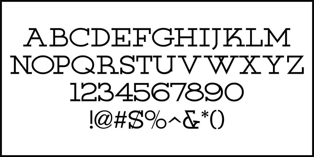 Poster Slabserif JNL, a Slab Serif Font by Jeff Levine Fonts (Photo 3 of 5)