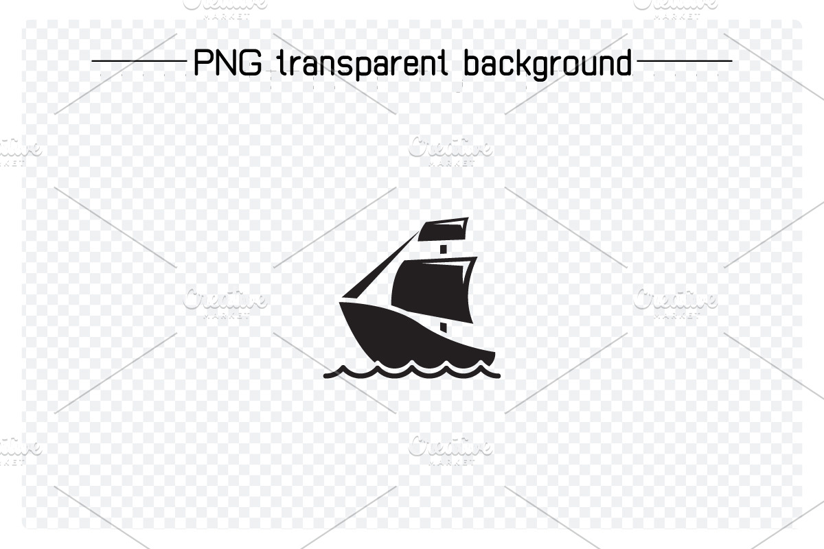 Ship and Cruise Solid Icons, a Transportation Illustration by Designfour (Photo 6 of 7)