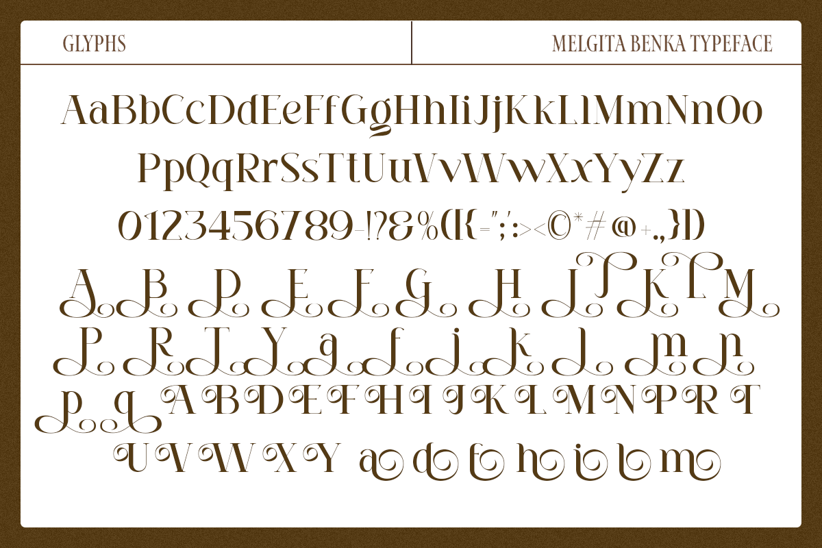 Melgita Benka - Beauty Skincare Font, a Serif Font by Pandeka Studio (Photo 10 of 10)