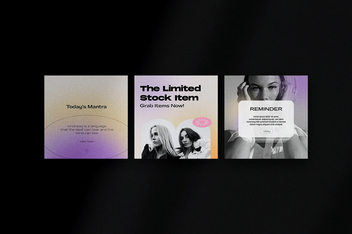 Gradasi Social Media Templates, a Social Media Template by Creavora (Photo 2 of 12)