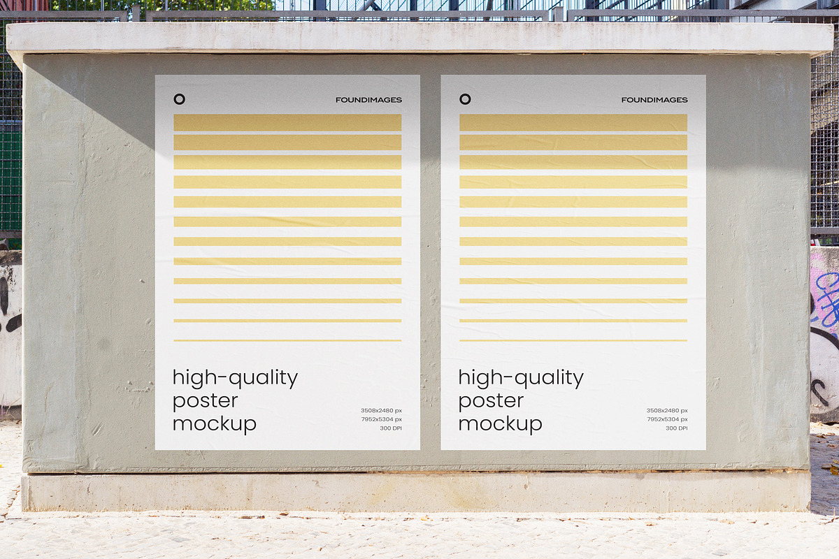 Urban Poster Mockup Template Bundle, an Advertising Mockup by FoundImages (Photo 16 of 52)