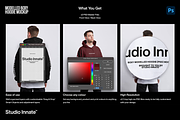 Modelled Boxy Hoodie Mockup, a Hoody Mockup by Studio Innate (Thumbnail 2 of 5)