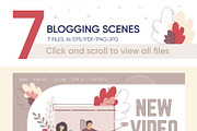 Blogging Vector Scenes, an Education Illustration by Tera Vector (Thumbnail 2 of 2)