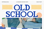 Old School – A Modern Retro Font, a Serif Font by overlaytemplates (Thumbnail 1 of 5)