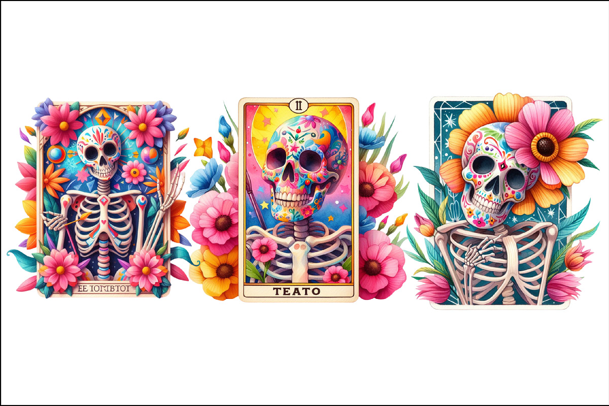 Funny Skeleton Tarot Card Png, a Graphic by SinaCreation (Photo 2 of 5)