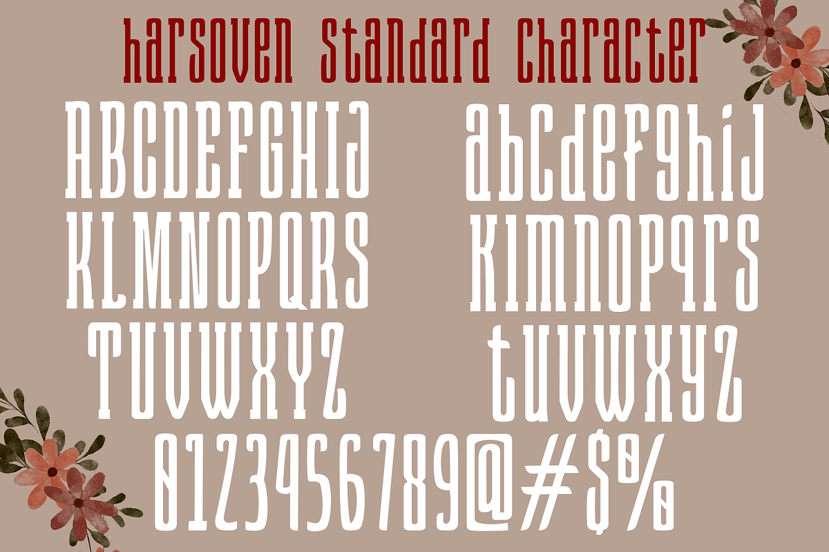 Harsoven Font, a Serif Font by madeDeduk (Photo 3 of 9)