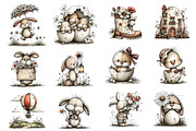 Whimsical Easter Spring Clipart, an Illustration by Dream Creation (Thumbnail 3 of 5)