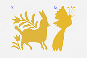 Yellow Otomi Oil Florals, a Texture Graphic by Minky Moo Creations (Thumbnail 7 of 18)