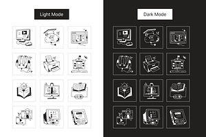 Animated E Learning Icons